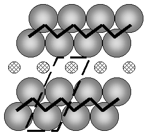 Zig-zag atomic chain model.